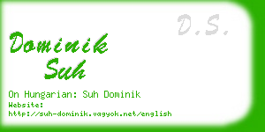 dominik suh business card